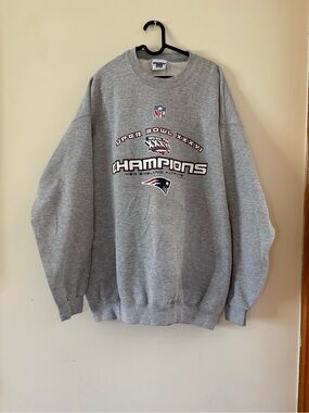 Vintage Lee NFL Super Bowl Champions New England Patriots Crewneck XL